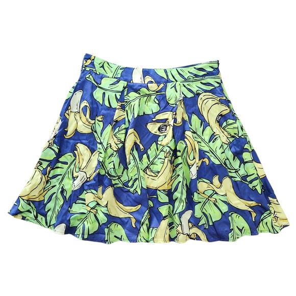 Love MOSCHINO Go Bananas Printed Mini Skirt 4 Tropical Grunge Vacation Cottage